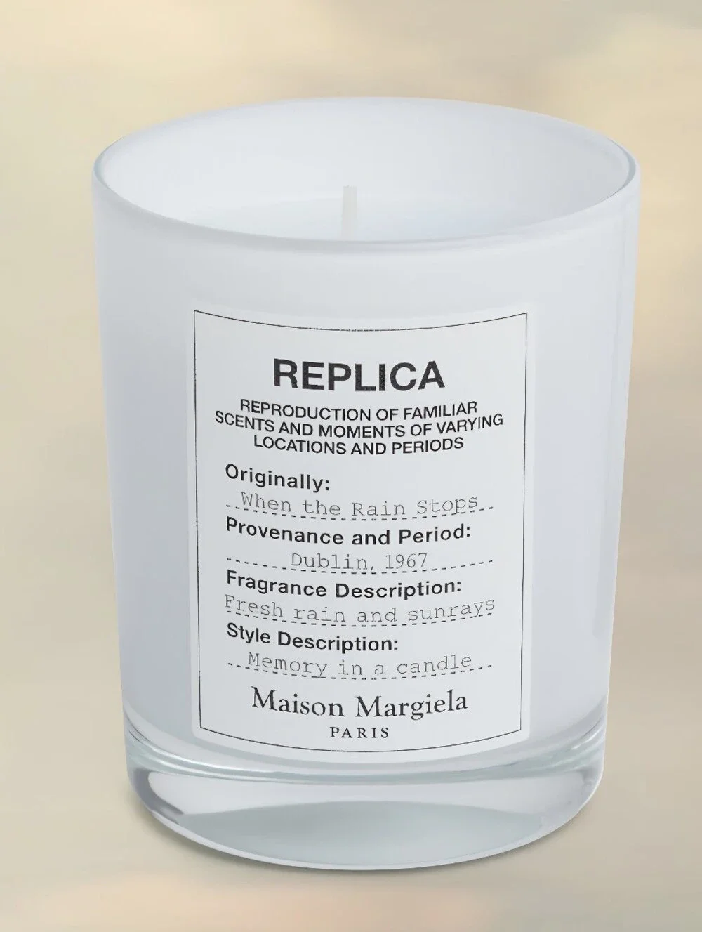 Maison Margiela When The Rain Stops Candle New In Box Luxury Home Decor Accents